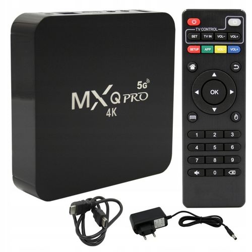 Smart TV BOX 16GB MXQ PRO 4K 2+16GB ANDROID 10.1 WiFi 5G na Arena.pl