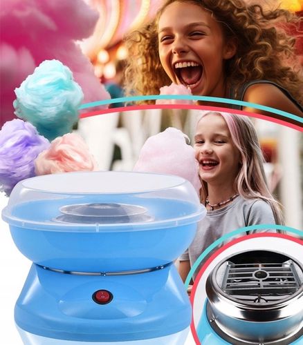 MASZYNA URZĄDZENIE DO WATY CUKROWEJ DLA DZIECI + AKCESORIA MIARKA PATYCZKI na Arena.pl