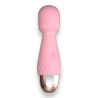 Power Escorts - Mini Wand De Luxe Pink Silicone Wand Massager