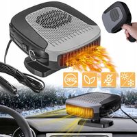 150W, 12V, PRZENOŚNY GRZEJNIK SAMOCHODOWY Z WTYCZKĄ, OGRZEWANIE SAMOCHODOWE