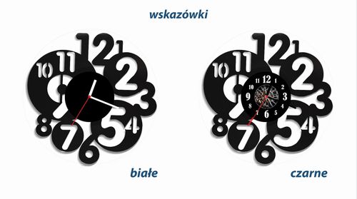 Zegar ścienny z płyty winylowej Cyfry 14.1 na Arena.pl