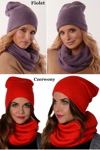 POLSKI - Komplet CZAPKA + KOMIN Tunel KOLORY K6 na Arena.pl