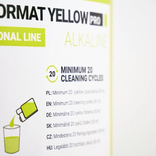 Płyn do czyszczenia spieniacza mleka 1l = 20 cykli Coffee Format Yellow Pro na Arena.pl