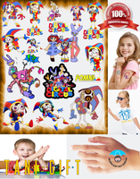 Duży Zestaw Mega Tatuaży zmywalnych - The Amazing Digital Circus - Niesamowity cyfrowy cyrk