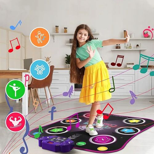 gra dla dzieci mata taneczna pianinko gra muzyczne wyzwanie 5 trybów 6 led na Arena.pl