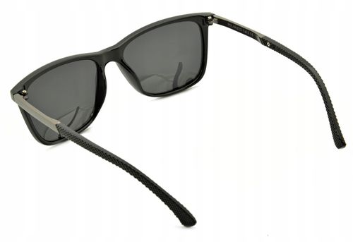 Okulary PRZECIWSŁONECZNE Nerd POLARYZACYJNE czarne na Arena.pl