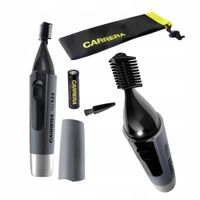 Trymer PRECYZYJNY na baterie do włosów w nosie NASADKI grzebieniowe LED