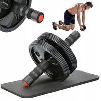 KÓŁKO PODWÓJNE ROLLER AB DO ĆWICZEŃ ROZBUDOWA MIĘŚNI BRZUCHA TRENING