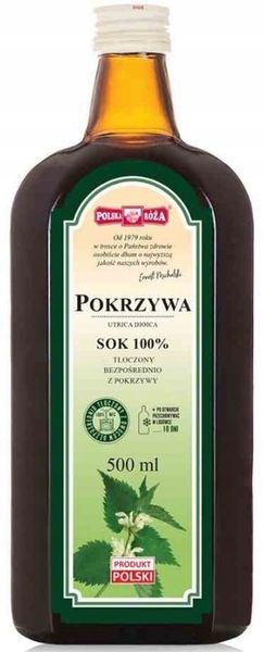Polska Róża Sok z pokrzywy 500 ml zdjęcie 3