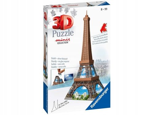 Puzzle 3D RAVENSBURGER Mini budowle Wieża Eiffla na Arena.pl