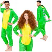 Piżama damska kigurumi onesie krokodyl ciepła jednoczęściowa kostium XL