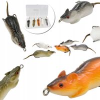 ZESTAW 5 x MYSZ 3D ANTYZACZEPOWA Szczur + pudełko