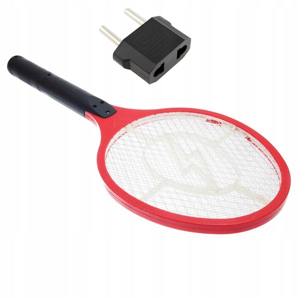 Elektryczna RAKIETKA SIECIOWA Łapka Paletka Packa na Muchy Nowy lightning MOSQUITO 51 5 21 892.5 czerwony zdjęcie 3