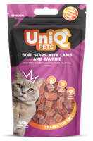 UNIQ PETS przysmaki dla kota miękkie z jagnięciny i tauryną 50g | 30 sztuk