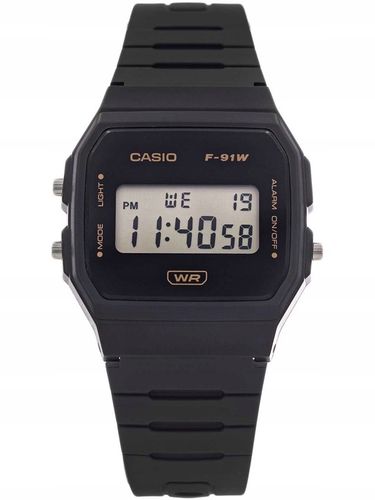 ZEGAREK CASIO F-91WB-8AEF SZARY NA PASKU DATOWNIK STOPER PODŚWIETLENIE na Arena.pl