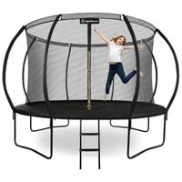 Trampolina ogrodowa HyperMotion 366 cm z siatką wewnętrzną i drabinką
