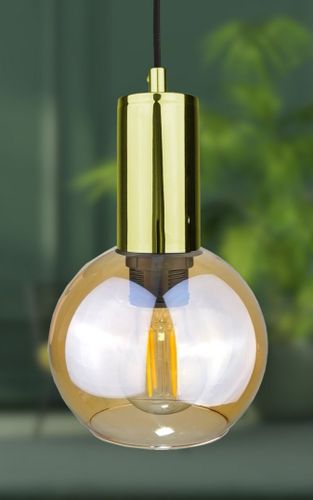 Lampa wisząca 1xE27 JANTAR GOLD na Arena.pl