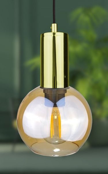 Lampa wisząca 1xE27 JANTAR GOLD zdjęcie 3