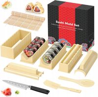 12X ZESTAW DO ROBIENIA SUSHI MATA ROLKA SAMODZIELNEGO KOMPLETNY PAŁECZKI