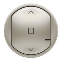 Celiane with Netatmo - Plakietka do łącznika rolet tytanowa Legrand 064829