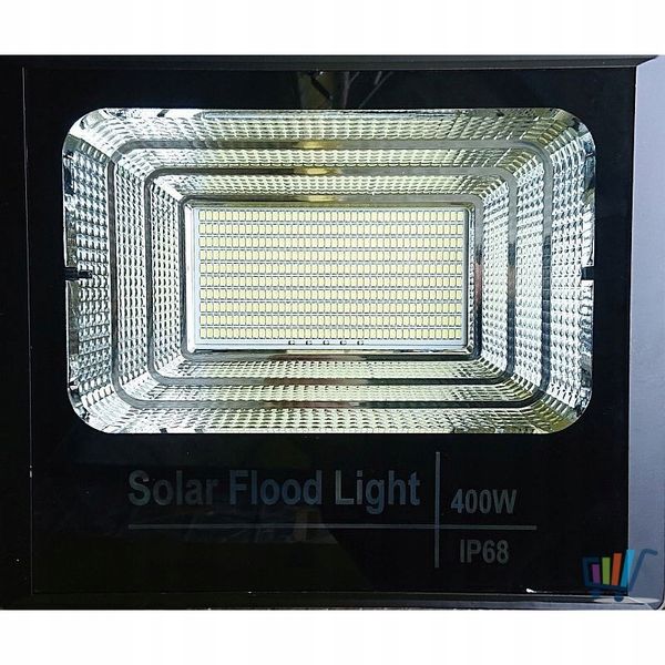 Zestaw Solarny Halogen Led 400W+Czujnik Ruch+Pilot zdjęcie 1