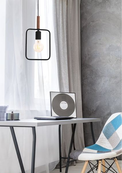 Frame zwis 1x60W E27 czarny zdjęcie 3