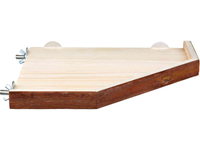 TRIXIE Półka drewniana narożna przykręcana królika gryzoni ptaków 26x26 cm