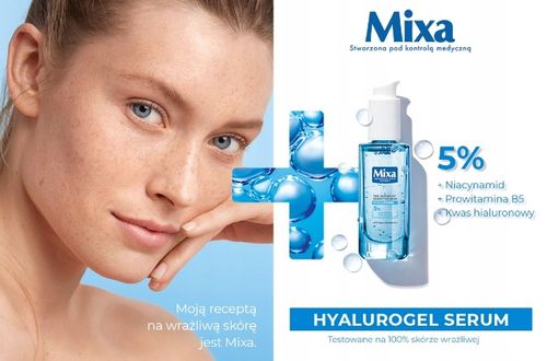 Serum Do Twarzy Skóra Wrażliwa Mixa Hyalurogel Z Kwasem Hialuronowym 30ml na Arena.pl