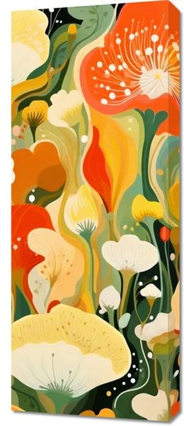 Obraz 40x100cm Kwiatowy Raj zdjęcie 1