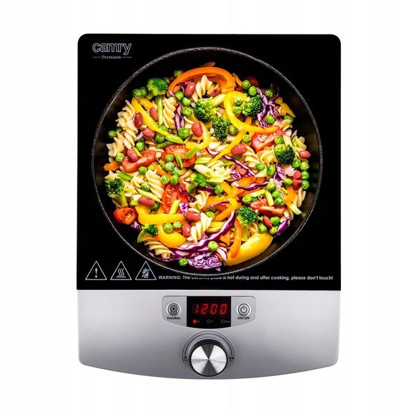 KUCHENKA INDUKCYJNA JEDNOPALNIKOWA PŁYTA GRZEWCZA SZKLANA 2000W TIMER LCD zdjęcie 7