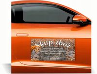 Magnes na samochód auto reklama magnetyczna 60x30 cm SKUP ZBÓŻ