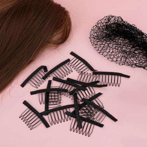 60 szt. antypoślizgowych klipsów do peruk 7-zębowych czarne na Arena.pl