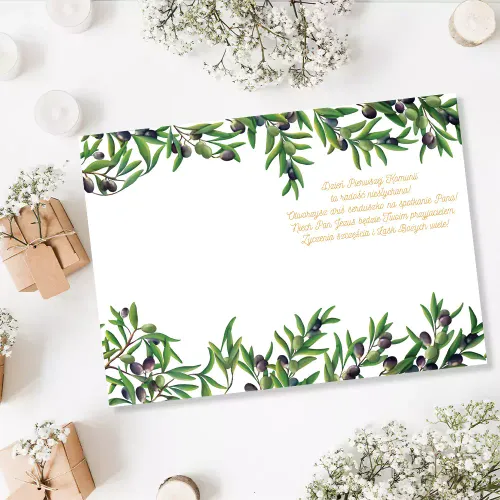 Karnet A5 Komunijny, Gołąb Z Oliwkami na Arena.pl