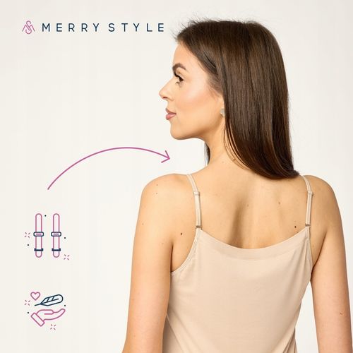 Merry Style Halka pod sukienkę koszula nocna MS10-315 Beżowy L na Arena.pl