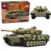 2X Klocki Konstrukcyjne Czołg Wojskowy Leopard Zdalnie Sterowany RC 1100 el