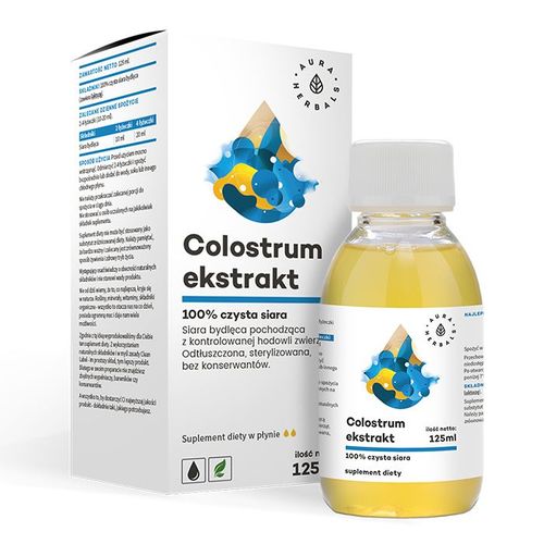 Aura Herbals Colostrum Ekstrakt - 100% czysta siara bydlęca 125 ml na Arena.pl