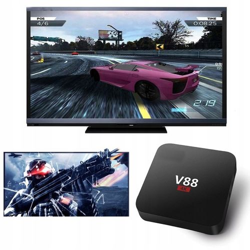 ODTWARZACZ MULTIMEDIALNY SMART TV BOX SCISHION ANDROID 10.1 V88 PRZYSTAWKA na Arena.pl