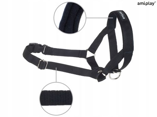 amiplay Obroża Uzdowa Halter Basic M Czarna na Arena.pl