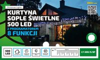 Sople Zewnętrzne 500 LED 25m 8 Funkcji Timer MULTI
