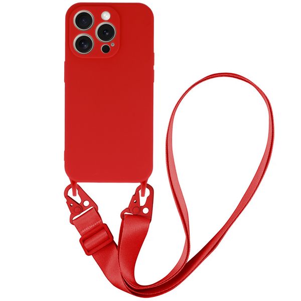 Strap Silicone Case do Iphone 13 Pro Max wzór 2 czerwony zdjęcie 1