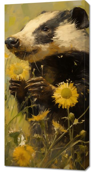 Obraz 50x100cm Łąka w Oczach Borsuka zdjęcie 1