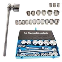 19502 Zestaw kluczy nasadowych, nakrętek, grzechotek do samochodów ciężarow