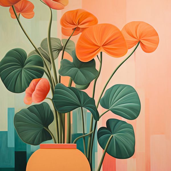 Plakat 80x80cm Kwiatowa Harmonia zdjęcie 1