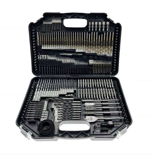 DUŻY ZESTAW KOMPLET WIERTEŁ DŁUT BITÓW OTWORNIC NASADEK 246 ELEMENTÓW HIT na Arena.pl