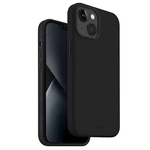 Etui Uniq Lino na iPhone 14 Plus - czarne na Arena.pl