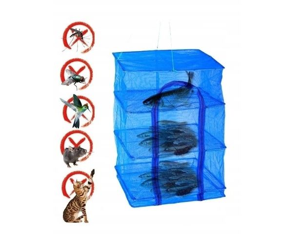 4 warstwowa Składana Siatka Nylonowa do Suszenia Ziol Grzybow Ryb Owoce zdjęcie 7