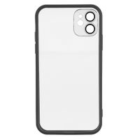 etui do iphone 11 w393 bezbarwny z czarnym