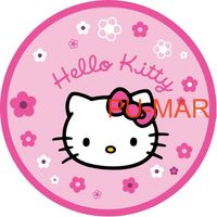 Opłatek na tort HELLO KITTY Kot Kotek Postać Tekst Gratis