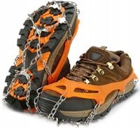 RACZKI NA BUTY NAKŁADKI ANTYPOŚLIZGOWE TURYSTYCZNE r. 38-45 + RZEPY + ETUI