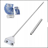SKROBAK DO SZYB DO GLONÓW CZYŚCIK DO AKWARIUM STAL 46CM +10x żyletka